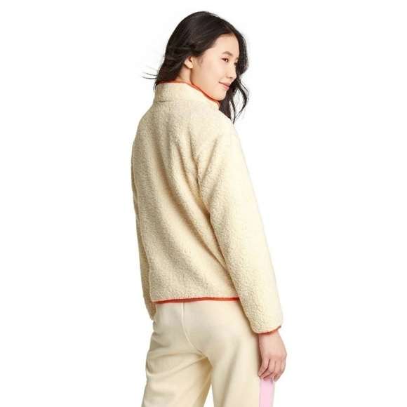 Lego x Target New Size S Contrast Pocket Sherpa Jacket Cream New Limited Edition - Picture 3 of 11